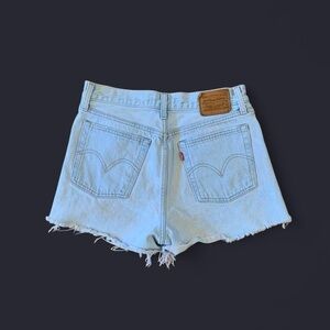 Levi's Light Blue Denim Cutoff Shorts - Women's